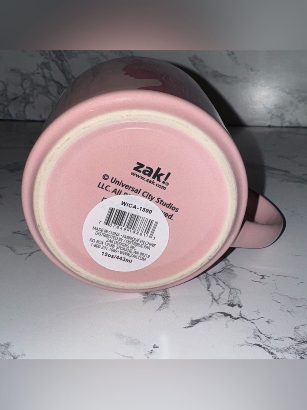 Zak Designs 15 fl oz Modern Wicked Mug Pink - Picture 4 of 5